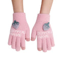 Fashion Women's Holiday Cashmere Feel Breathable Windproof for Screen Eco-Friendly Gloves Winter Warm Cute Cycling Party