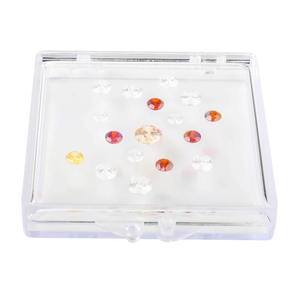 Clear Gemstone Box With Sticky Gel Pad Precious Stone Diamond Gemstone Display Box