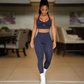 Custom Logo Women Yoga Gym Sets Solid Breathable Fitness Workout Clothing