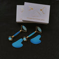 HZ High Quality OpaliteJade Roller Set Factory Wholesale Metal Ice Face Jade Roller Gua Sha Stone Tool for Anti Aging