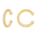 Wholesale 925 Sterling Silver Cubic Zirconia Earrings Hypoallergenic for Women Girls Gift Huggie Ear Cuff Clip on Cartilage