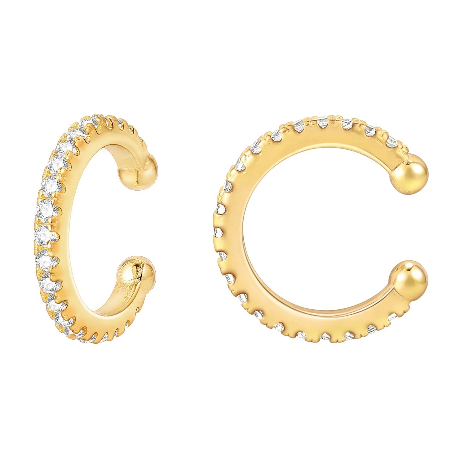 Wholesale 925 Sterling Silver Cubic Zirconia Earrings Hypoallergenic for Women Girls Gift Huggie Ear Cuff Clip on Cartilage