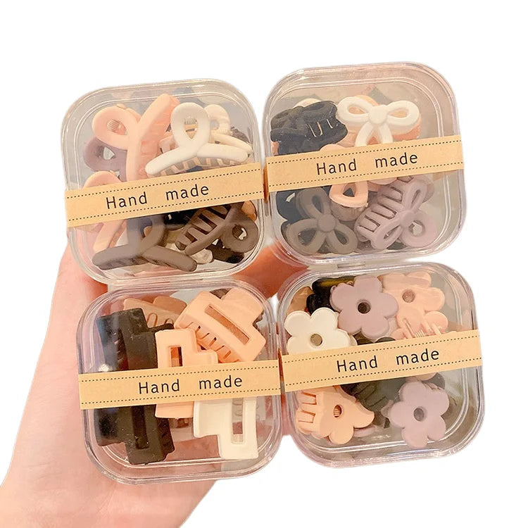 Wholesale 10pcs Set of 3CM Minimalist Bow Hair Claws Women's Hair Accessories