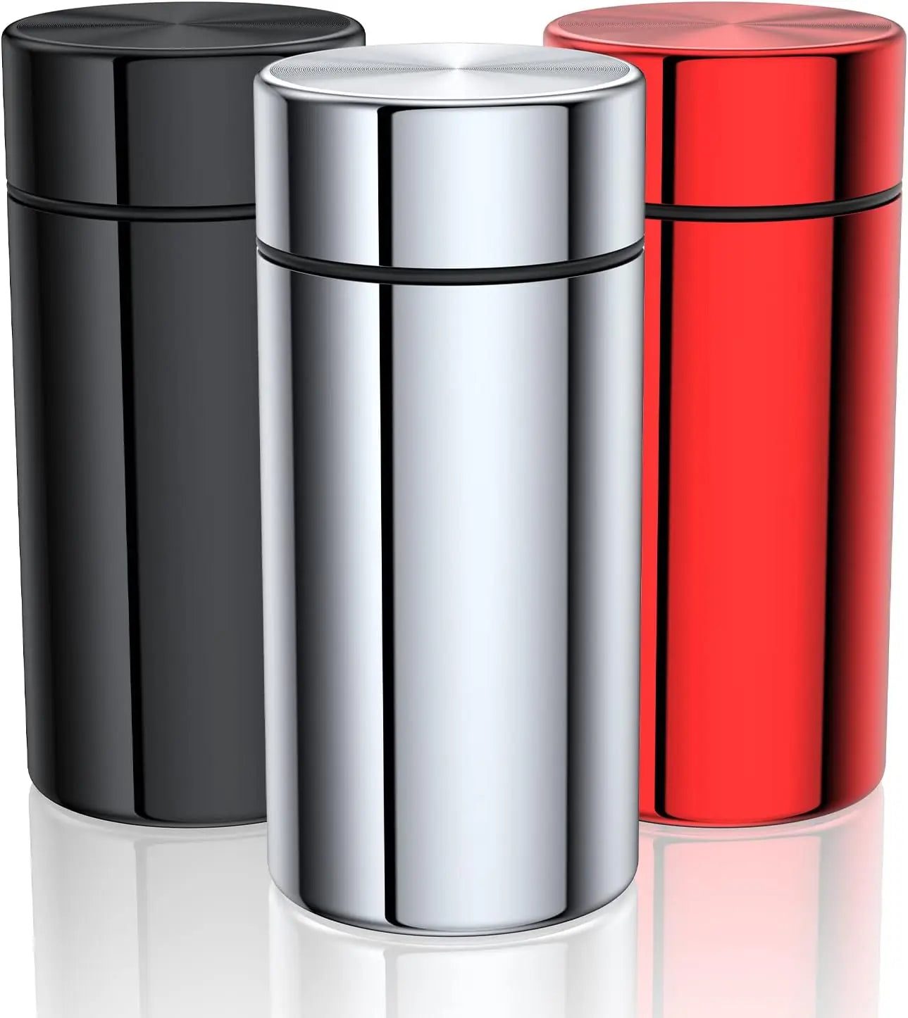 Portable Aluminum Storage Jar Airtight Smell Proof Screw Cap Metal Waterproof Small Bottle Multipurpose Coffee Tea