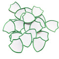 Wholesale Iron on White Blank Twill Patch for DIY Heat Transfer Dye Sublimation Printing Patch Mini Shield Blank Twill Patches