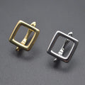 Fashion Style Anti Fading Gold Silver Plated Lever Back Clasp Square Earring Hooks for Women Jewelry Making