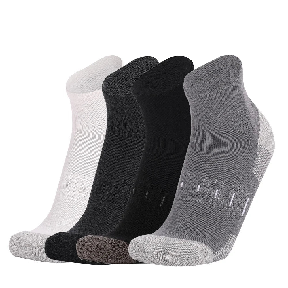 Outdoor Cycling Running Thick Towel Bottom Grew Sweat-absorbent Casual All-match Breathable Quarter Sports Socks