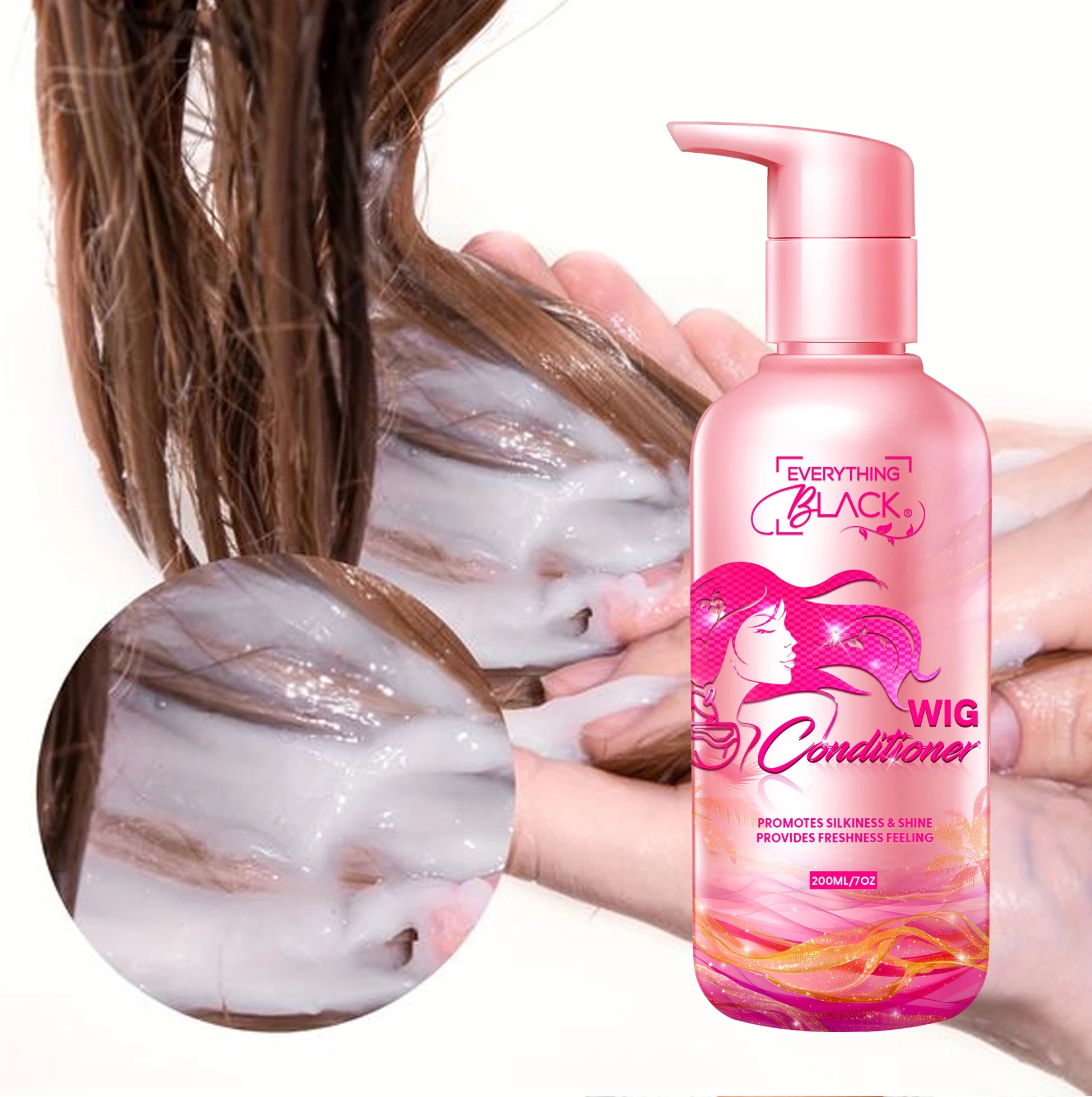 EVERYTHINGBLACK Private logo Moisturize and Protect Synthetic Wig Shampoo for Human Hair Extensions and Wigs