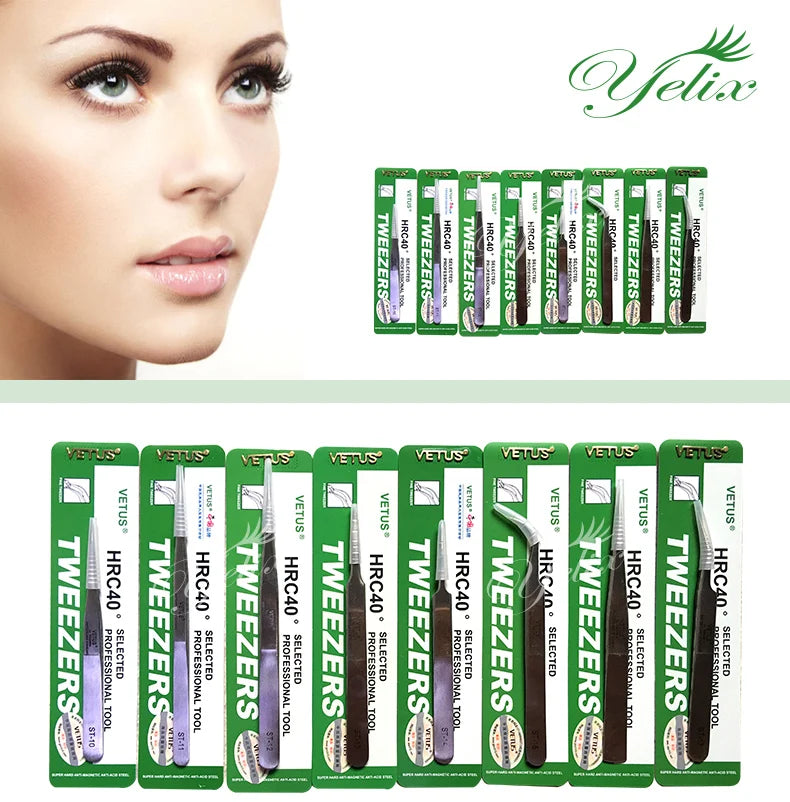 Professional Volume Lash Tweezers for 3D 4D 6D Lashes Vetus ST Anti Static Precision Closed Tips With Exceptional Grip Ideal MegaBDM