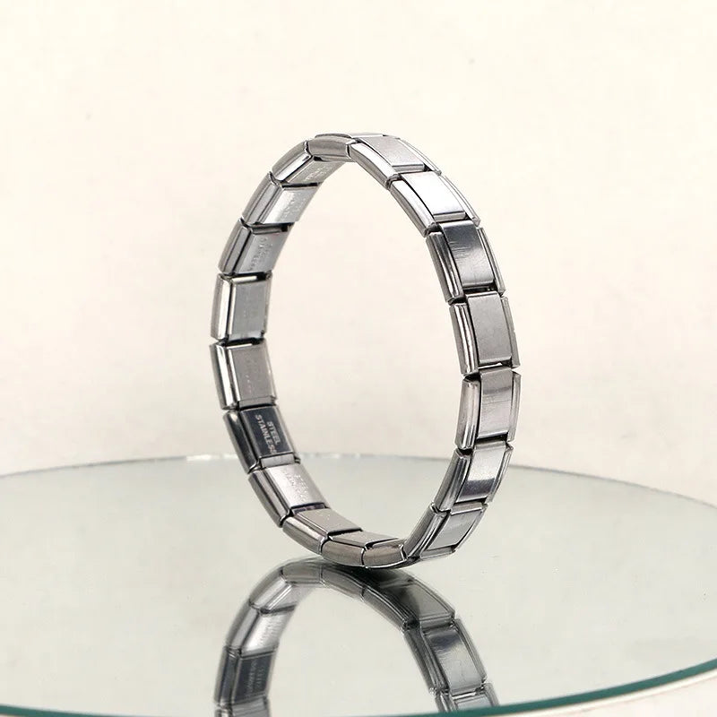 Hot Sale Simple Fashion Jewelry Stainless Steel Bracelet Watch Chain Italian Charm Bracelet