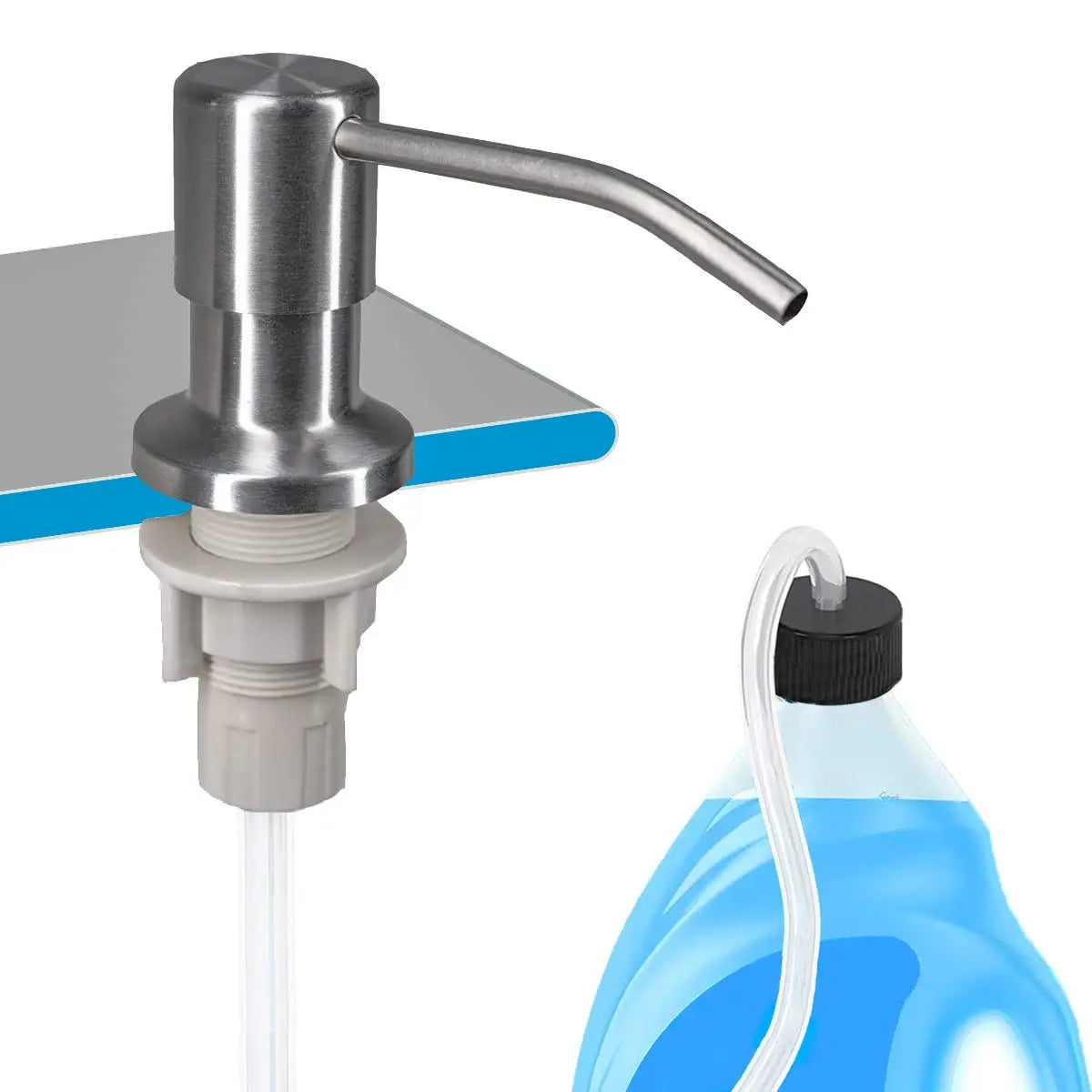 Hotel Kitchen Hand Soap Dispenser Metal Liquid Soap Application
