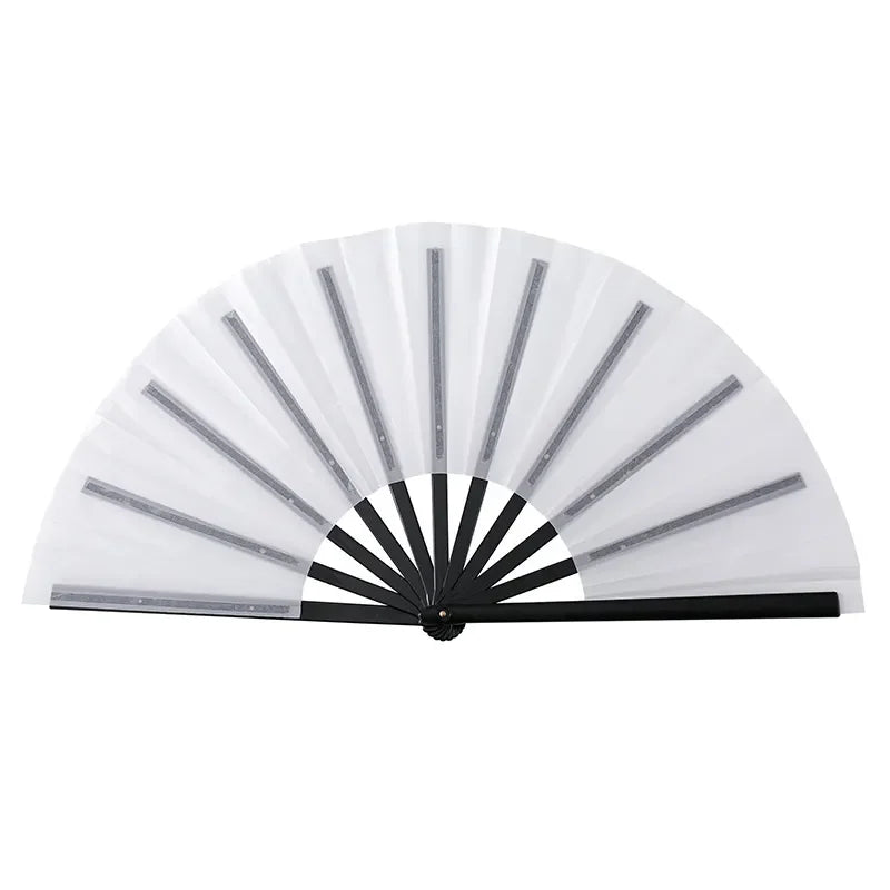 Custom Printed Large logo Folding Clack Fans Hand Held Clack Fans Sublimation Blanks Bamboo Hand Held Fan for Wedding Festival