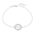 925 Sterling Silver Bracelet with Gold and Rhodium Plating Fashion Tree of Life Charm for Weddings Parties and Gifts