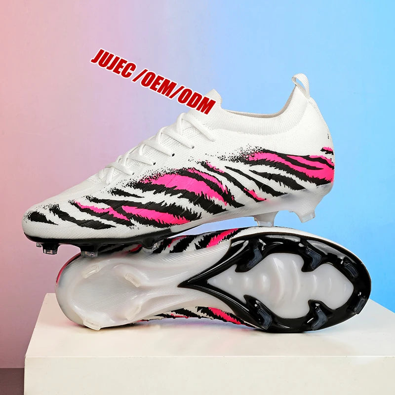 Customized High Ankle Football Cleats OEM Indoor/Outdoor Soccer Training Boots for Men and Women Summer Season
