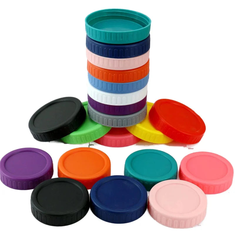 WIDE MouthI or REGULAR Mouth Plastic Mason Jar Caps Lids 70mm 86mm