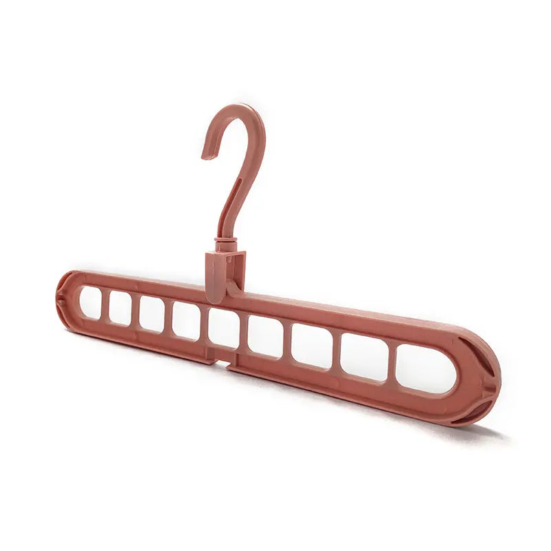 Hot Sale 9 Holes Wonder Magic Foldable Clothing Hangers Space Saving Storage Organizer Plastic Hanger