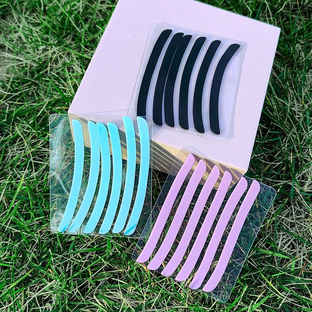 Wholesale Price Professional Sticky Lash Lift Ribbon Flexible Lash Lift Silicone Ribbon 3 Pairs Reusable Lash Lift Rods