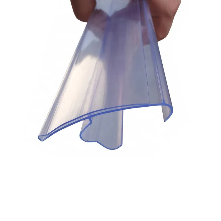 Clear Hinge Plastic Price Label Holder for Wholesale & Supermarket Shelves Easy Insertion Convenient Storage Solution