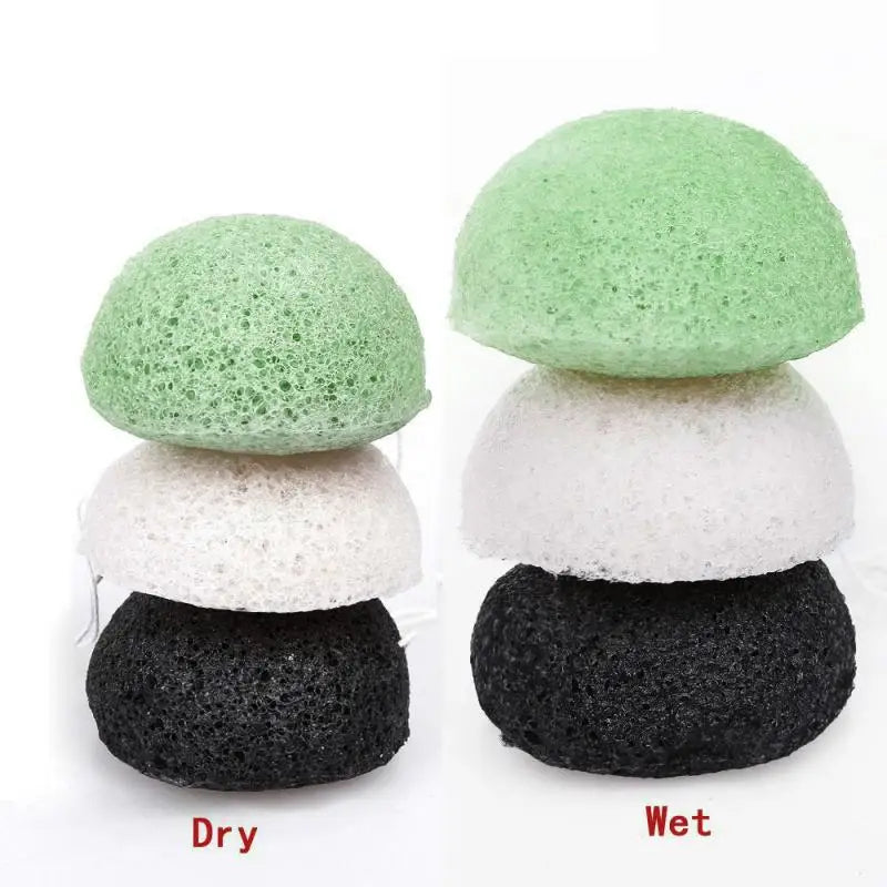 Round Konjac Exfoliator Cleanse Sponge Woman Facial Skin Care Cleaning Tools Face Cosmetic Puff Maquiagem Makeup Tools