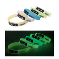 Custom Size Glow in Dark Silicone Wristbands with Personalized Logo Luminous Rubber Bracelet