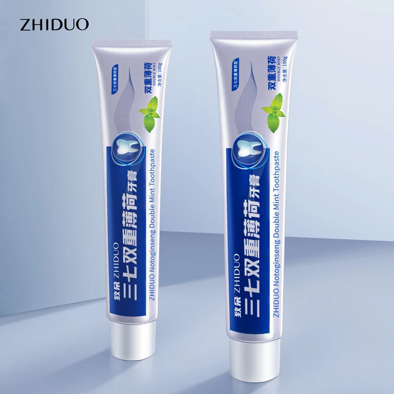 ZHIDUO Wholesale OEM Thirty-seven Double Mint Toothpaste Cleans Tartar Protects Beneficial Ingredient