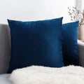 Velvet Soft Solid Decorative Square Throw Pillow Covers Set Cushion Case for Sofa Bedroom