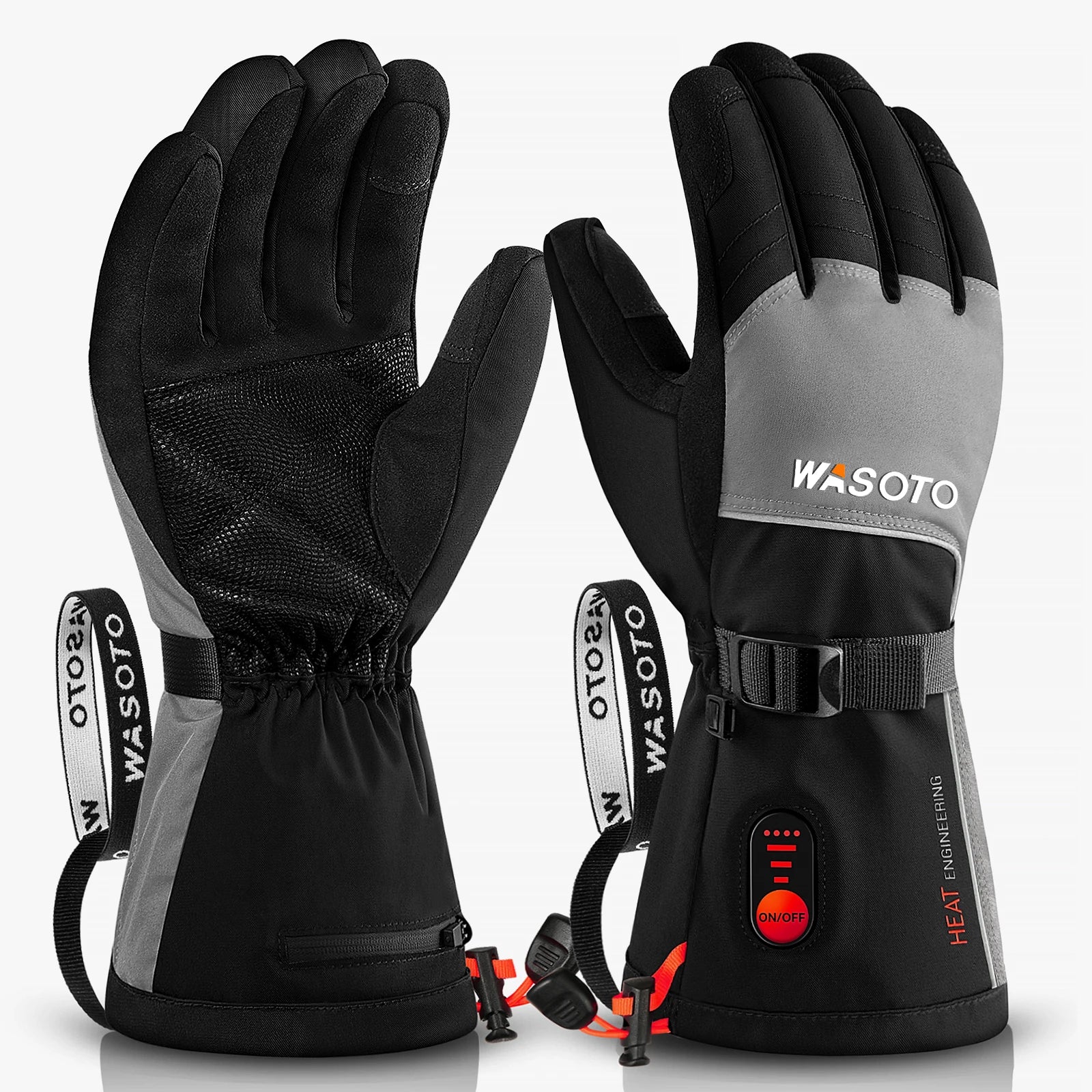 Winter Outdoor Sports Ski Gloves Heating for Men Women Touchscreen Compatible Waterproof Lithium 7.4V Battery 40-60C Home Use