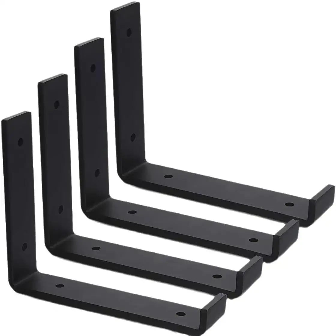 Sheet Metal Factory's Wall-Mounted Clothes Hanger Rack Shelf Bracket Powder Coating and Bending Machining Brackets Product