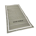 Litong Double Face Grey Color logo Printing Outdoor Soundproof Blanket Acoustic Blanket