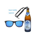 Cheap Plastic Party Drinking Open Beer Bottle Opener Sun Glasses with Strong Metal Logo Beer Sunglasses