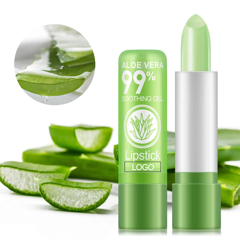 3.5g Color Changing Tinted Lip Balm Women's Fashion Lipstick Aloe Vera Lipstick Moisturizing Long Lasting Lipstick