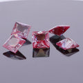 Princess Cut Lab Created Alexandrite Color Loose Stone 6 8mm for Engagement Ring Birthday Jewelry Craft Wholesale