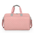 Custom Logo Weekend Tote Duffel Bag Waterproof for Pink Oxford Sports Gym Yoga Travel Luggage Zipper Closure Fashion Style