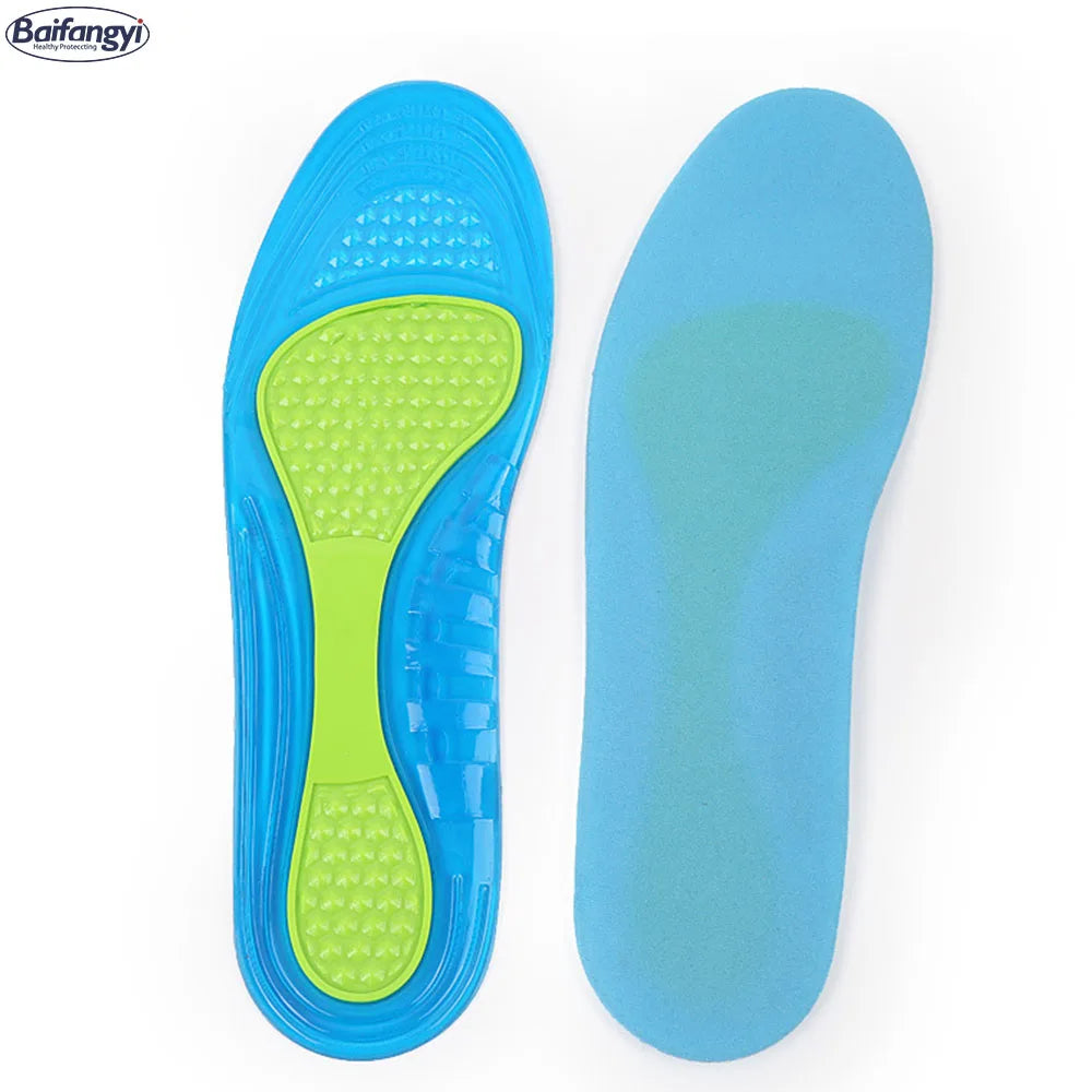 Reusable Gel Insoles for All Shoes Comfortable Sports and Warm Sole Suit for Foot Relief