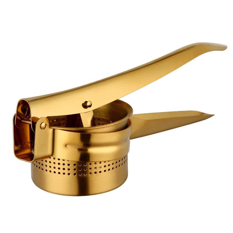 Stainless Steel Hand Juicer Squeezer for Squeezing Garlic Durable Metal Tool