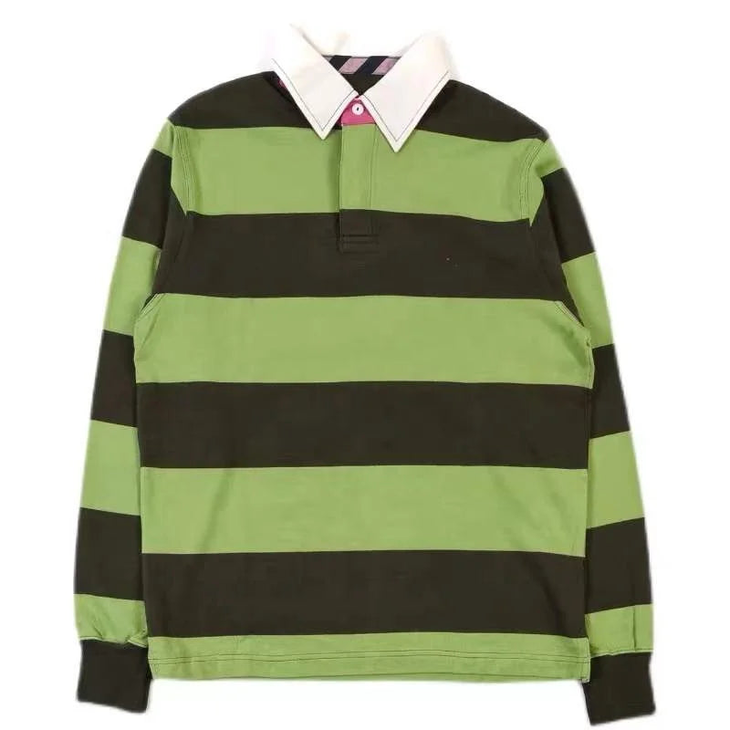 100% Cotton Heavyweight Rugby Jumpers Jersey with Custom Embroidery Logo Breathable Feature