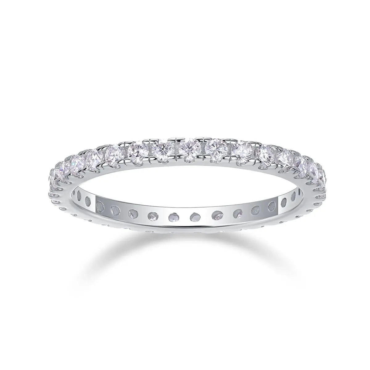 Boutique Best Price 925 Sterling Silver D/VVS Moissanite Diamond Ring Romantic Simple Style Women's Engagement Wedding Rings