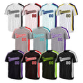 Factory Wholesale Custom Hot Selling Shoulder Baseball Shirts/button Custom Baseball Uniforms Custom Blank 100% Polyester