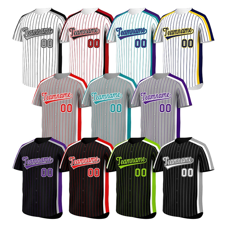 Factory Wholesale Custom Hot Selling Shoulder Baseball Shirts/button Custom Baseball Uniforms Custom Blank 100% Polyester