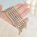 Ilona Fashion Luxury 18K Gold Plated Chain Bracelets Zircon Women's Jewelry Bracelet Link Stainless Steel