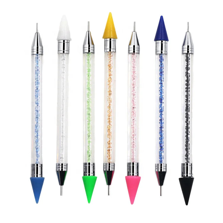 Nail Diamond Painting Pens with Wax Glue Point Drill Pen Diamond Art Accessories for DIY Crafts Painting Cross-Stitch Nail Art