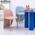 WISEMAX FURNITURE Wholesale Cheap Dining Furniture Plastic Silla Del Comerdor Colored Dining Chair for Events and Cafe Shop