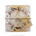 Brown Paper Card Laser Invitation Card Wedding Invitations Customization and Custom Birthday Invitation Cards With Tags