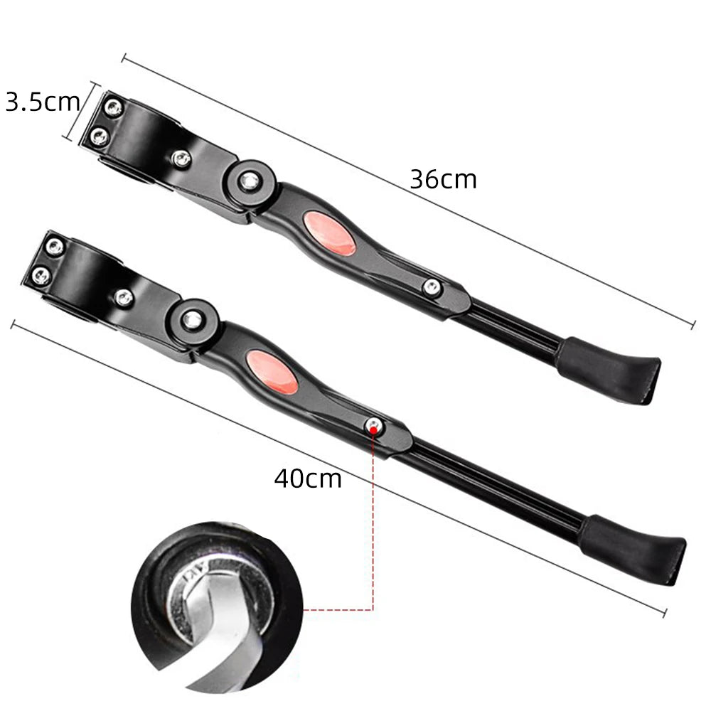 New Image Bicycle Footrest Kickstand Parking Rack MTB Bike Support Side Kick Stand Leg Brace Universal Cycling Part Accessories