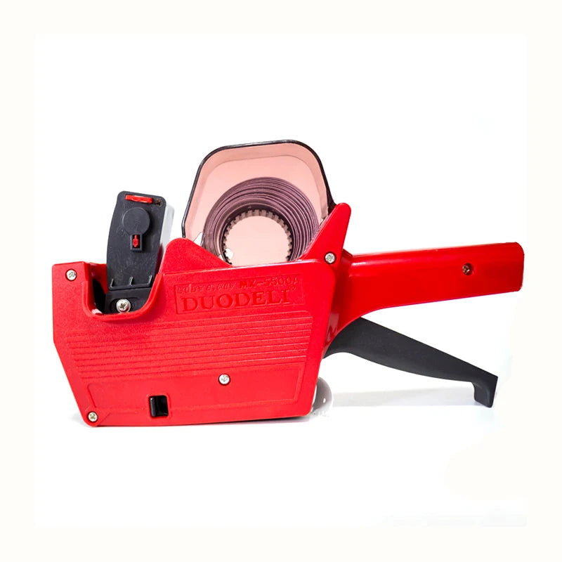 MX5500A Handheld Digital Labeler Digital Price Tagger Tag Machine with Spare Ink Roller for Supermarket Use for Labelling