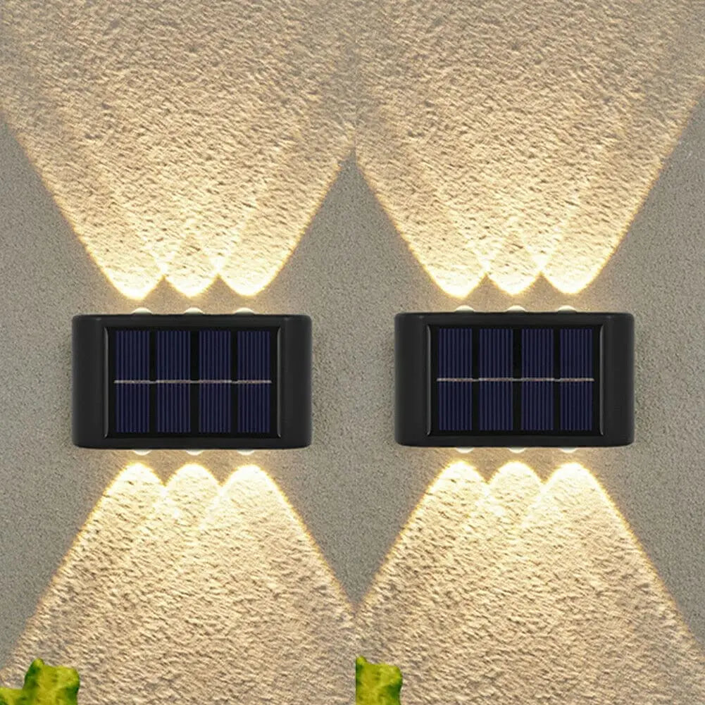 Up and Down Solar Wall Light Outdoor Decoration Garden Courtyard Home Wall Light Waterproof Luminous Outdoor