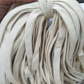 10mm Nature Color Black 100% Cotton Flat Drawcord