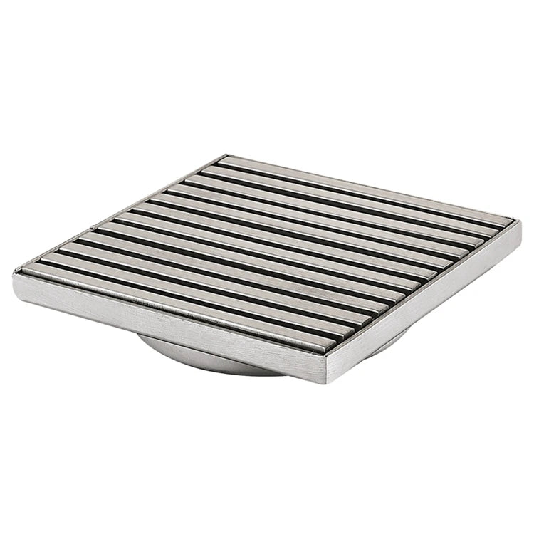 Deluxe 4 Inches SUS304 Stainless Steel Anti-odor Square Shower Floor Drain Quick Drainage Bathroom Floor Trap Grating Strainer
