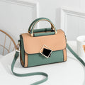 Custom Brand Light Blue Print Pu Lather Mini Design Leather Ladies Luxury Handbag Manufacturer