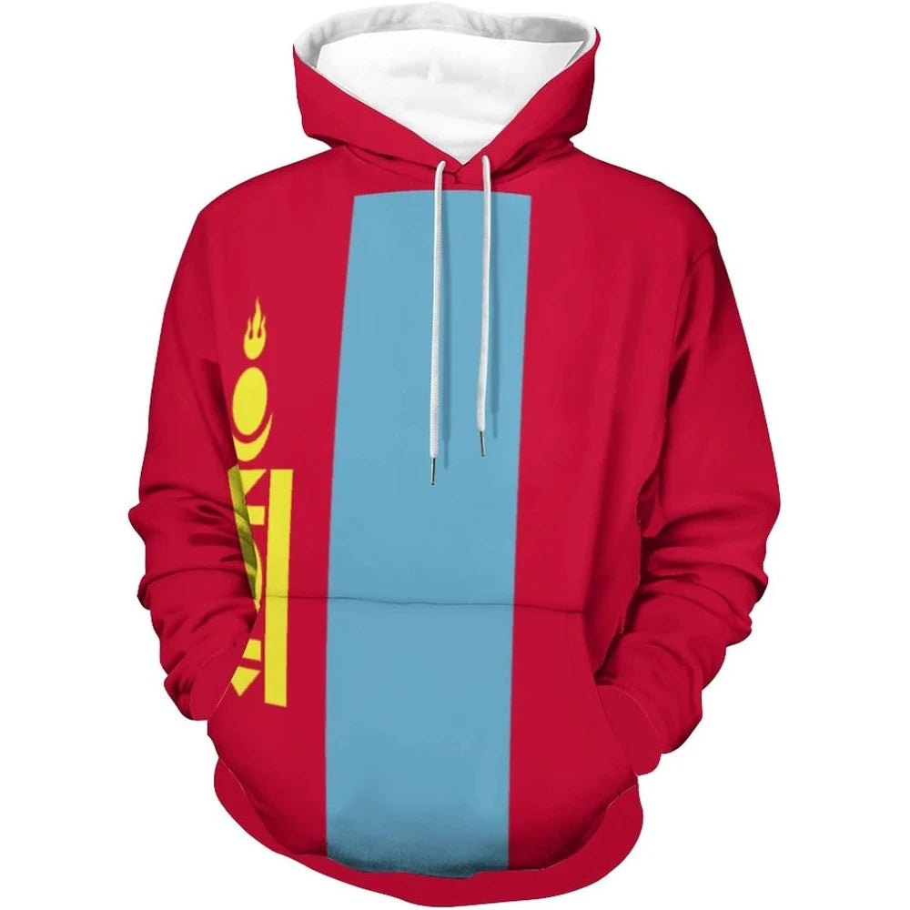Fitspi Men Morocco Flag Unisex Pullover Sweatshirt 3d Country Print Autumn Winter Casual Loose Long Sleeve Hoodies With Pocke
